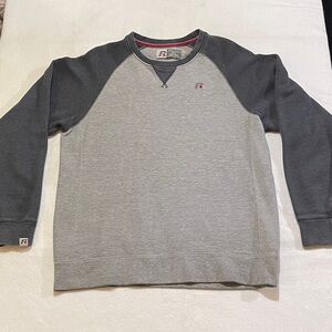 Russell Athletic Gray and Dark Gray Raglan Sweatshirt size Medium